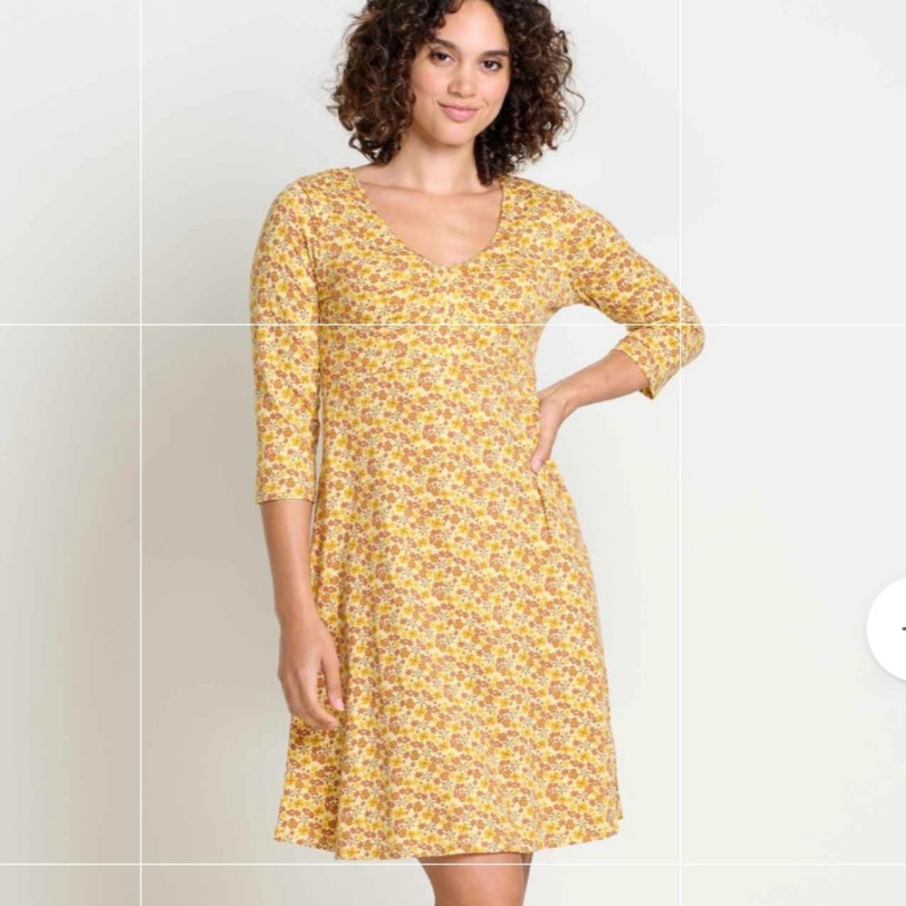 Toad&Co Rosalinda Floral Dress Size Small Good Condition